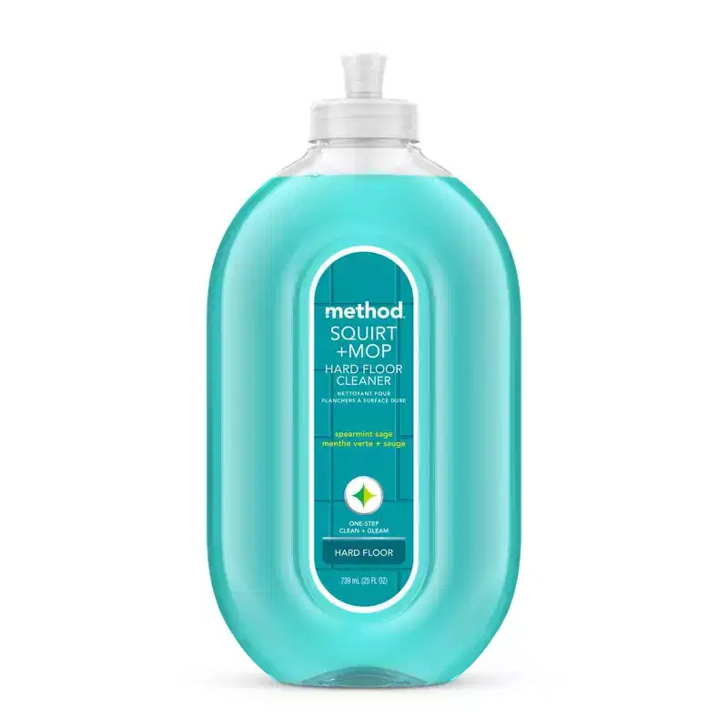 Method Spearmint Sage Squirt + Mop Hard Floor Cleaner - 25 fl oz: Hypoallergenic, Paraben-Free, Phosphate-Free