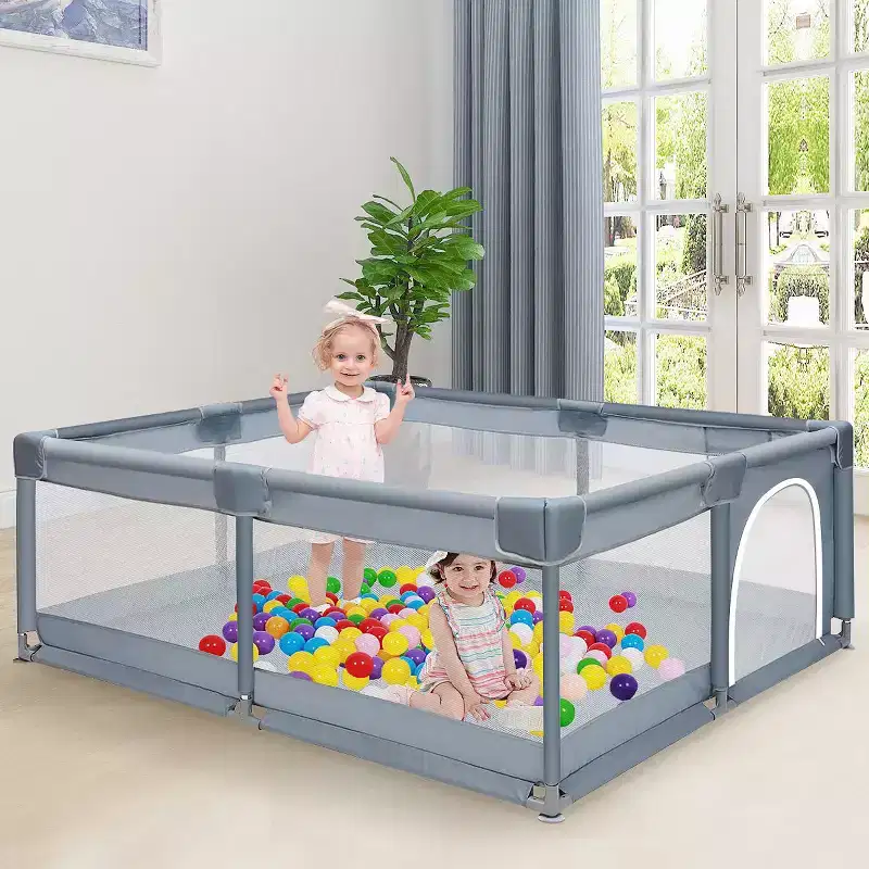 79x79 4-Panel Baby Playpen &ndash; Spacious & Secure Portable Playard