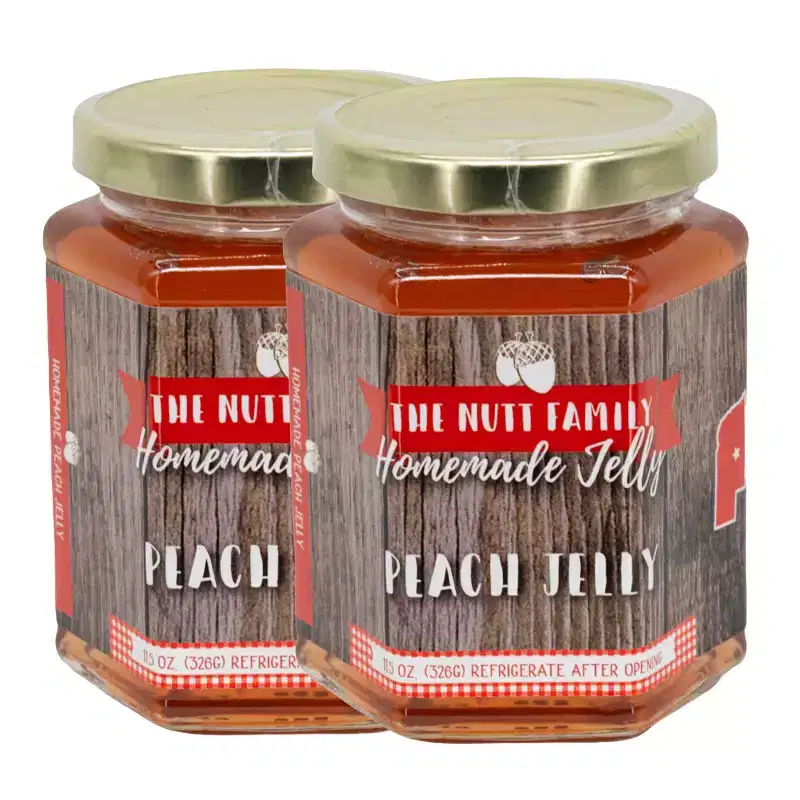 Nutt Family Jams & Jellies 11.5 oz Peach Jelly - Pack of 2