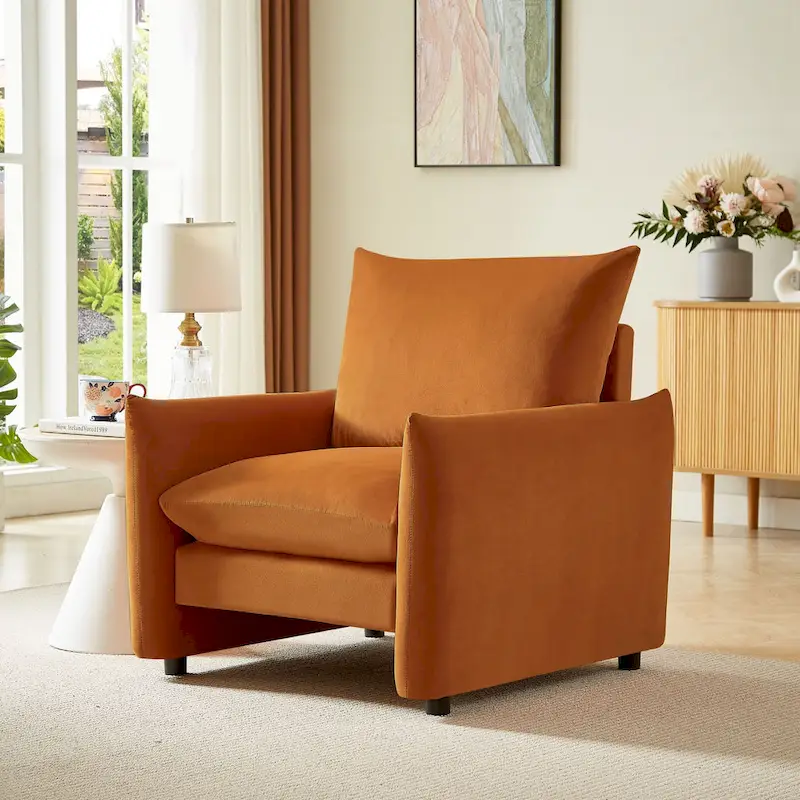 33" Modern Armchair Accent Chair | Upholstered Lounge Chair for Living Room