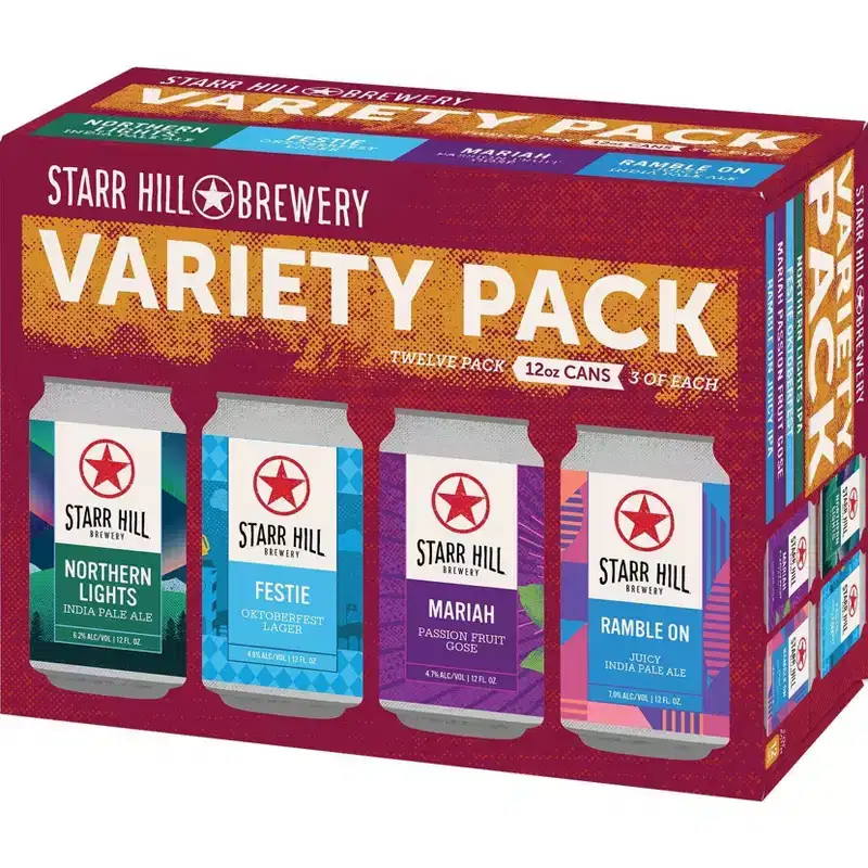 Starr Hill Variety Beer Pack - 12pk/12 fl oz Cans