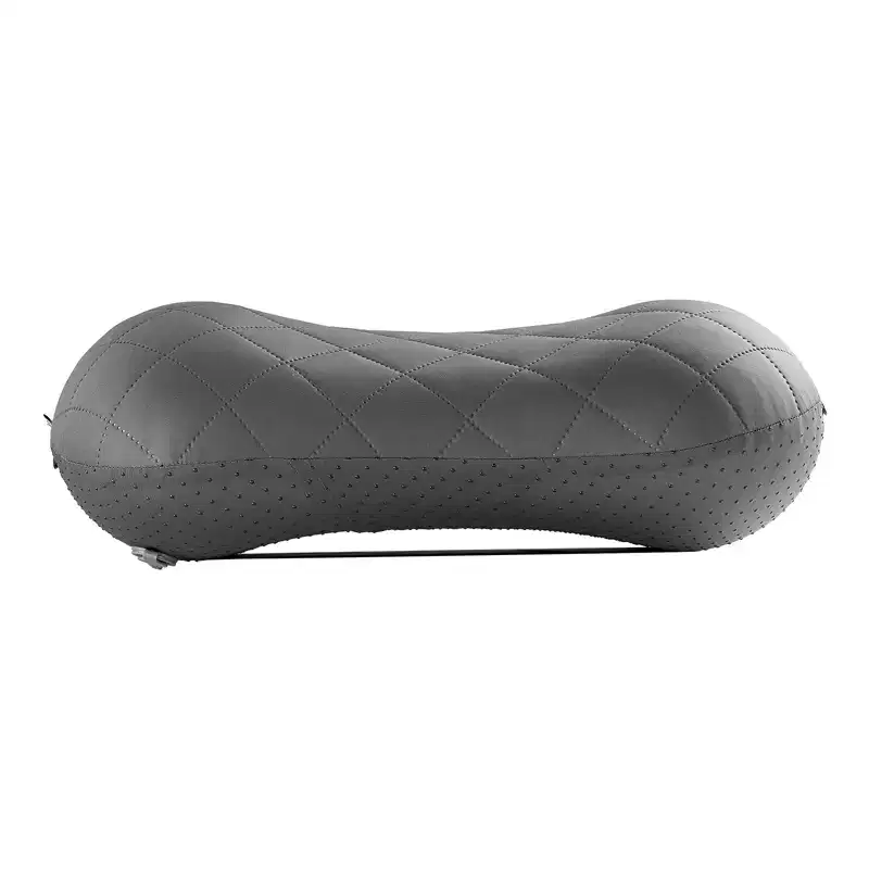 VEVOR Inflatable Camping Pillow, 5-Inch Thickened Travel Pillow, Soft Backpacking Pillows with Removable & Washable Cover, Storage Bag, Gray