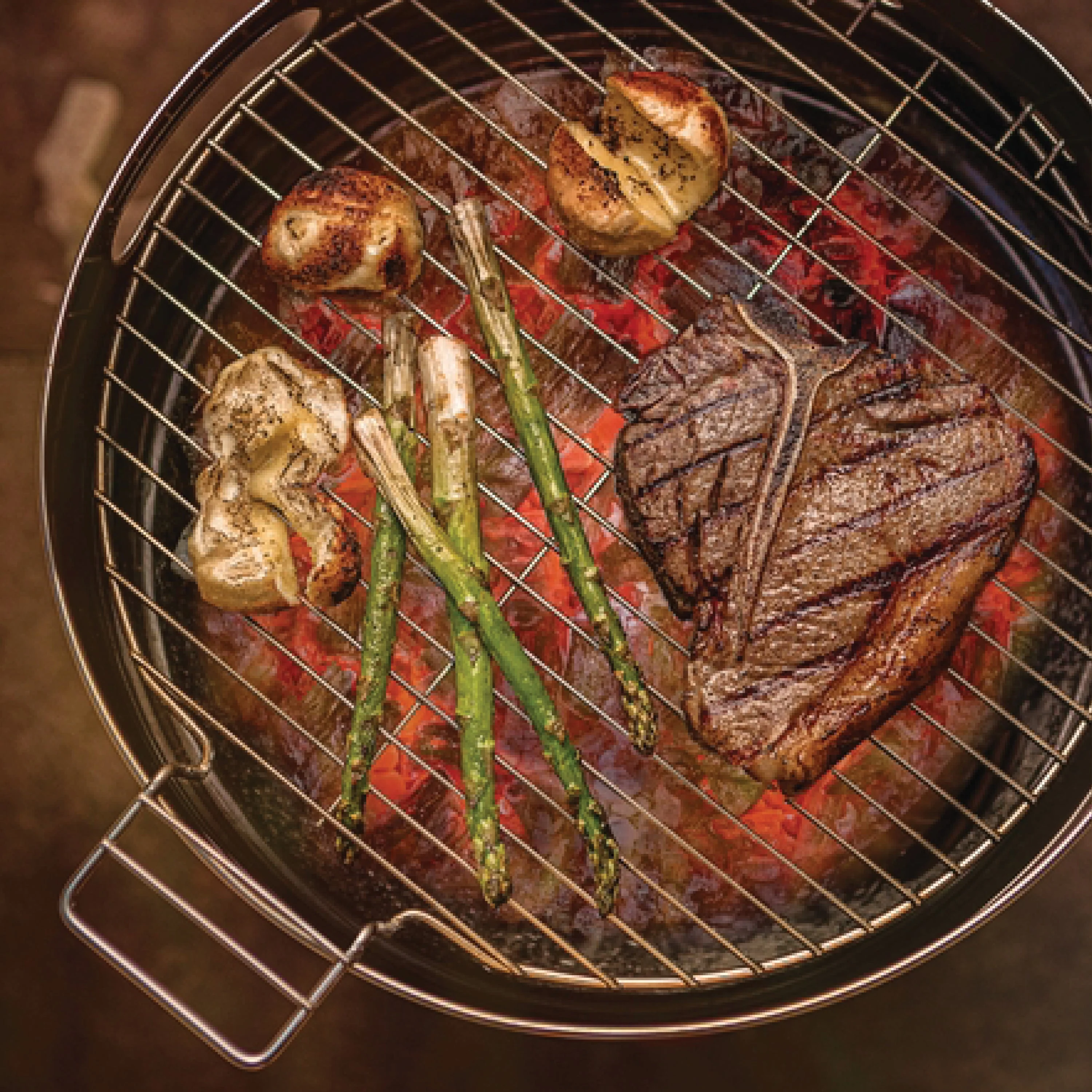 15.5 in Stainless Steel Round BBQ Charcoal Grill with Stand