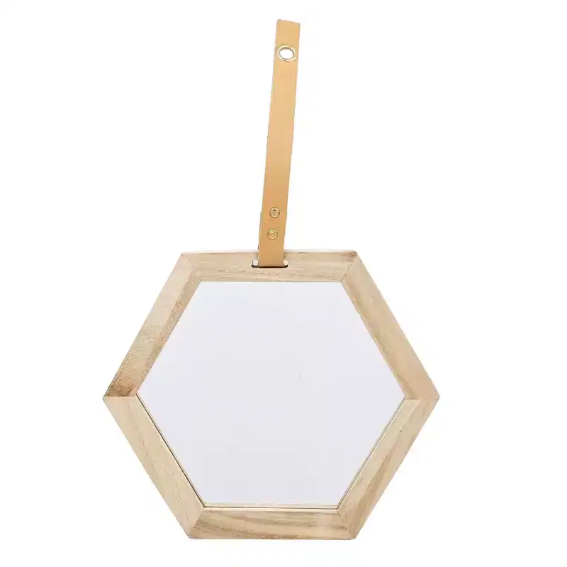 MAYEERTY Hexagon Mirror, Decor Mirror for Living Room, Foyer, Entryway, Bedroom, 11x10