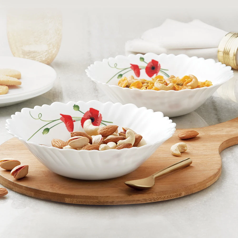 Red Poppy Multipurpose Bowl Set &ndash; 2 pcs