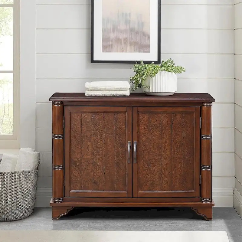 40-Inch 2-Door Sideboard Buffet Console Table with Adjustable Shelf