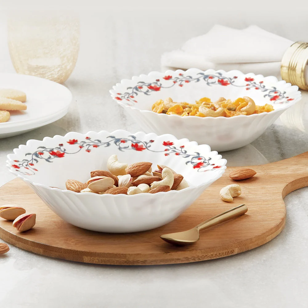 Purple Five-Petal Multipurpose Bowl Set &ndash; 2 pcs