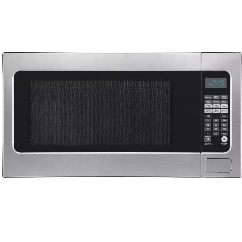 Impecca 2.2 Cu Ft Countertop Microwave, 1200 Watts - Stainless Steel