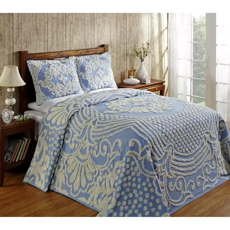 Florence Collection 100% Cotton Tufted Unique Luxurious Medallion Design Bedspread - Better Trends