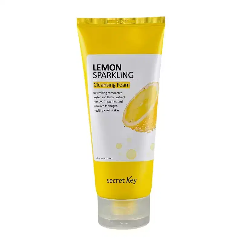 Secret Key Lemon Sparkling Cleansing Foam (7.05 oz) - Sparkling clean skin, energized by Lemon