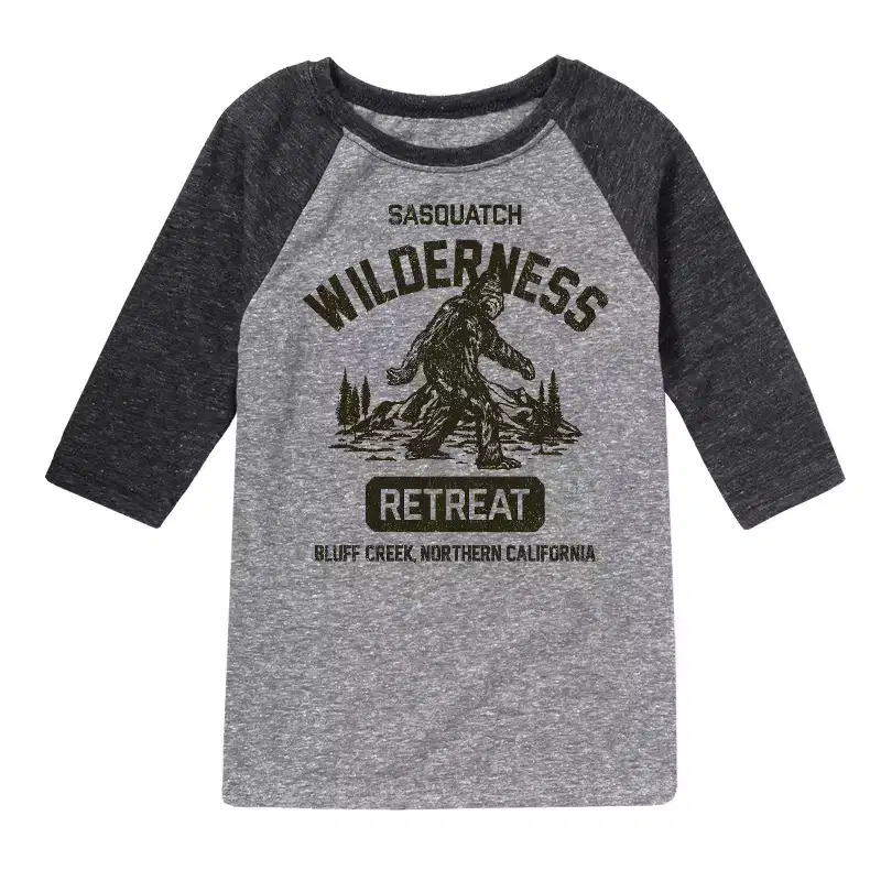Boys' - Instant Message - Sasquatch Wilderness Retreat Raglan Graphic T-Shirt