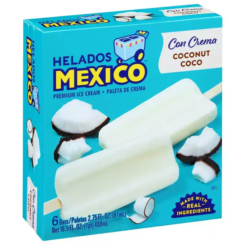 Helados Mexico Coconut Cream Paletas - Frozen - 16.5 fl oz/6ct