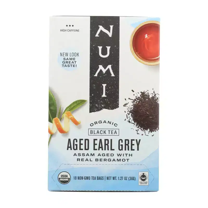 Numi Aged Earl Grey Bergamot Black Tea - Case of 6/18 Bags
