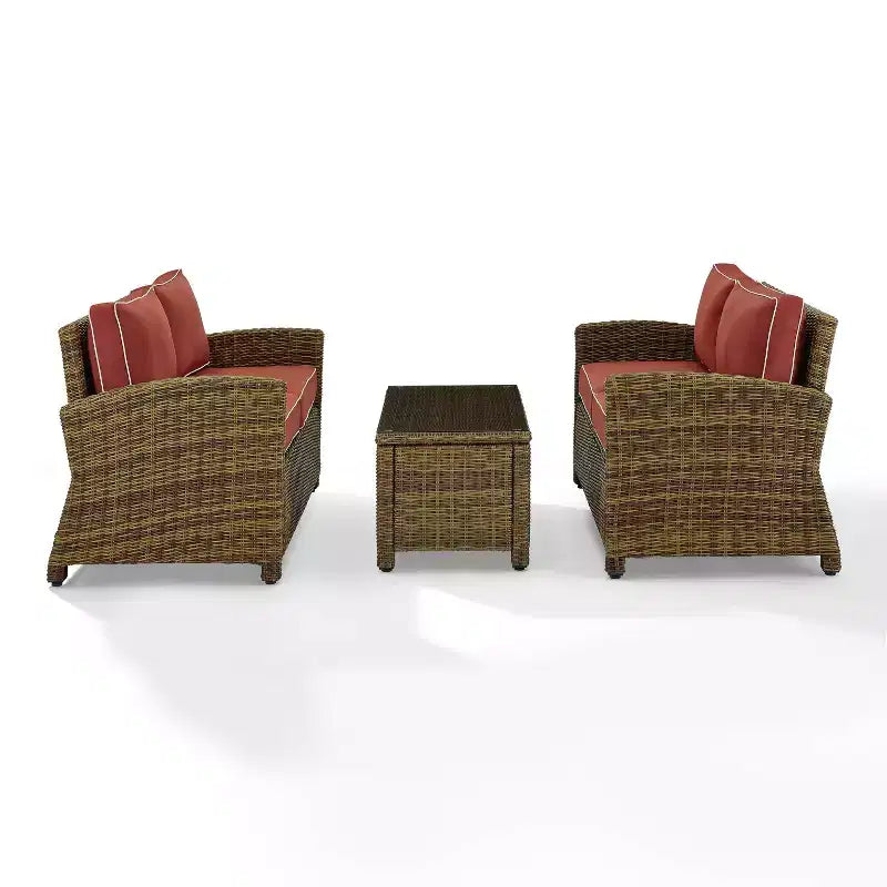 Bradenton 3pc Outdoor Wicker Seating Set - Crosley
