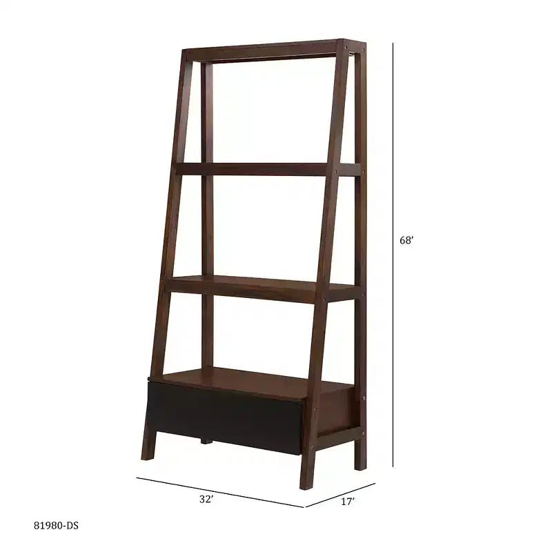 Ladder Style Display Shelf Home Decor Storage 32x17x68