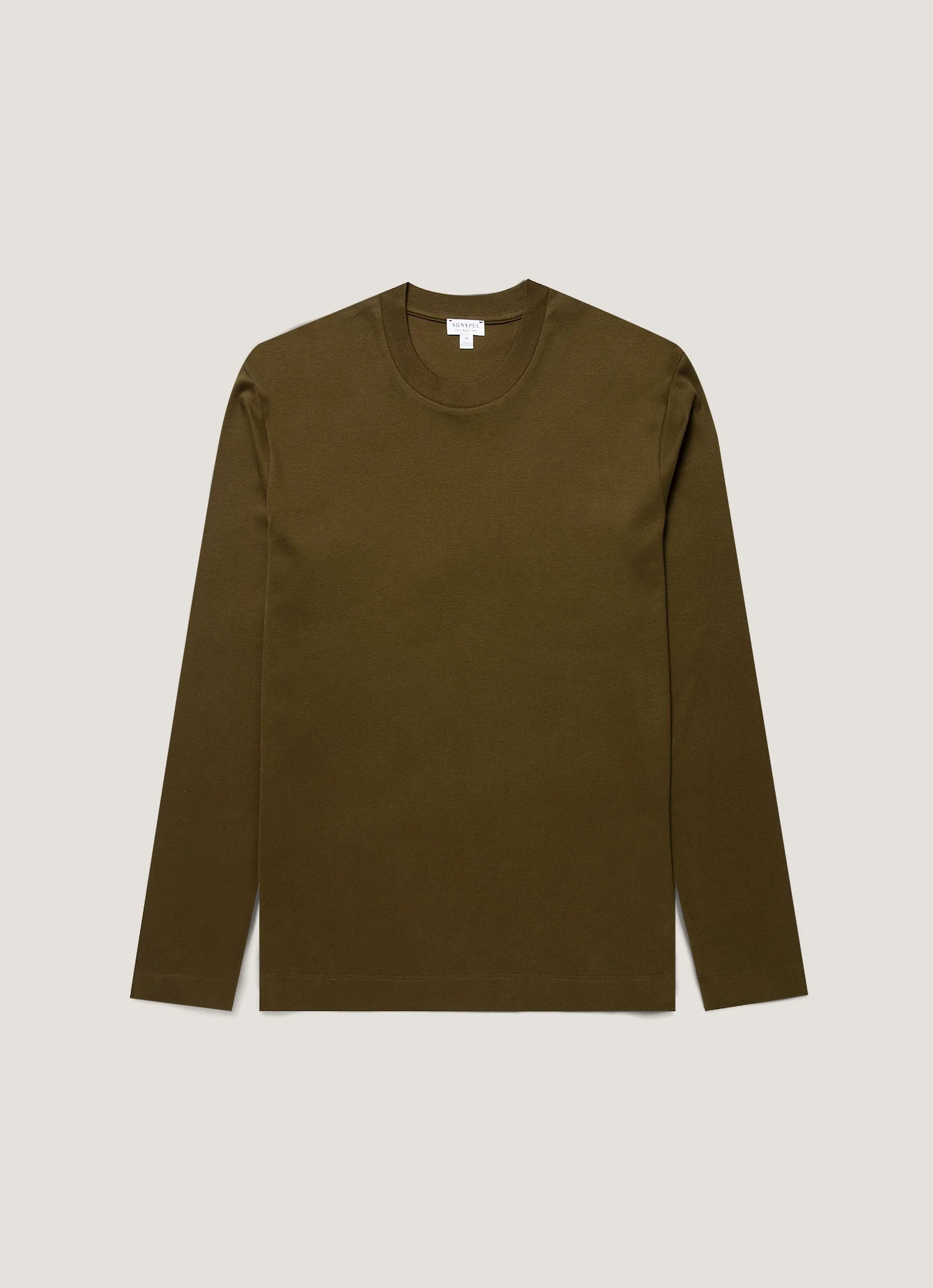 Men's Long Sleeve Heavyweight T-shirt in Loden Green