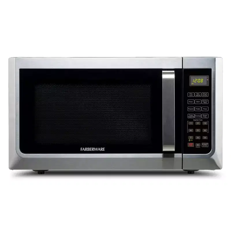 Farberware 1.3 cu. ft. Microwave Oven w LED Light/SENSOR 1100 Watts Stainless