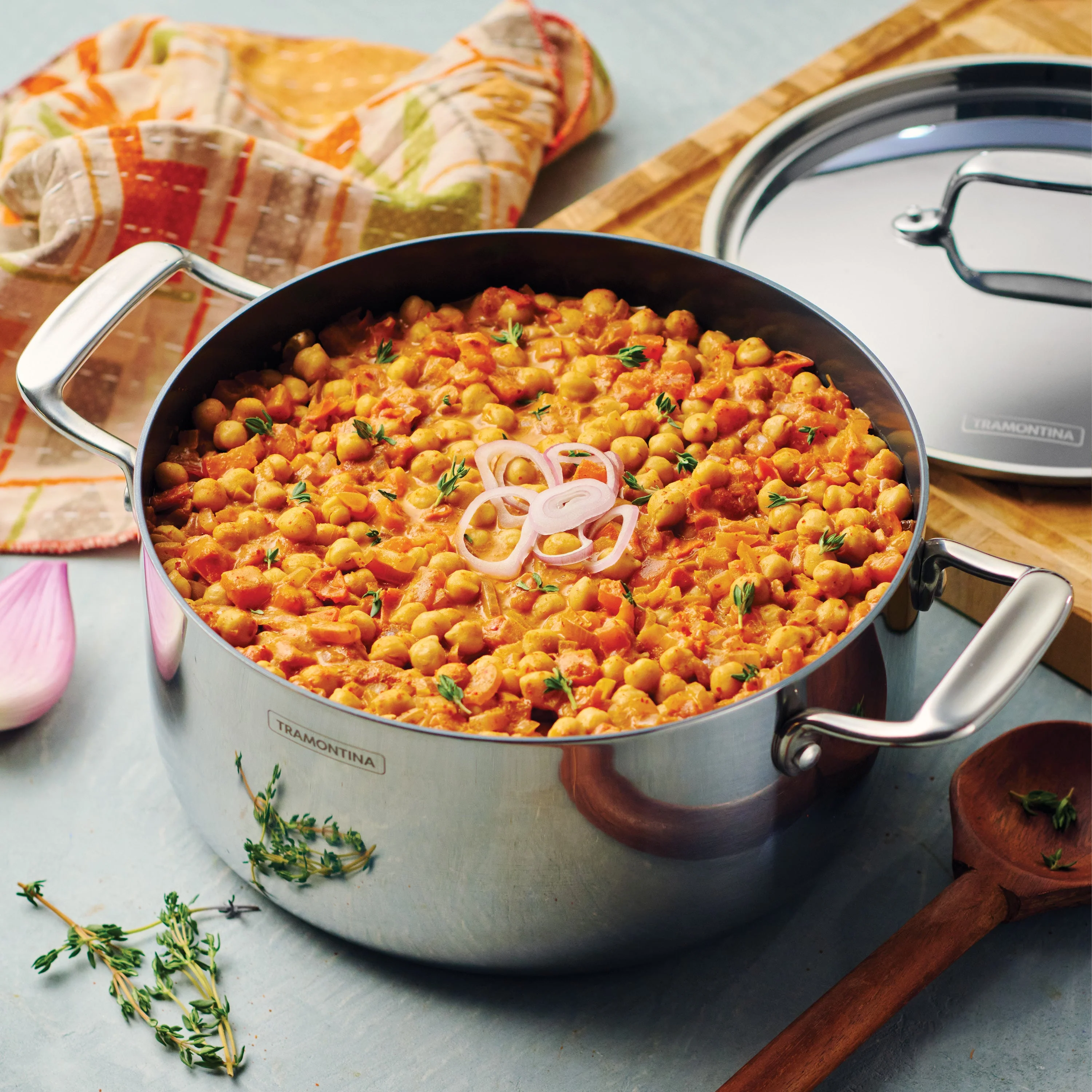Tri-Ply Clad Covered Casserole with Ceramic Interior