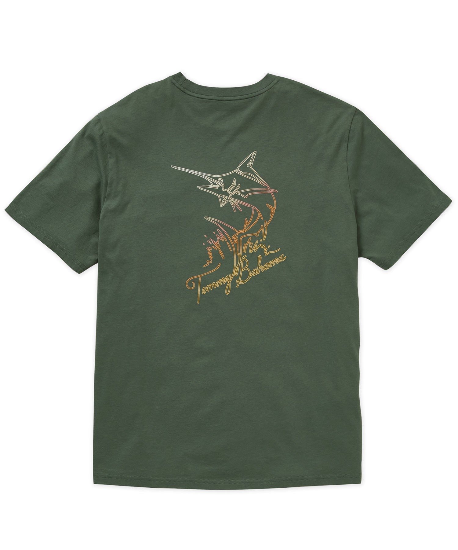 Short Sleeve Printed T-Shirt &ndash; Dark Jade