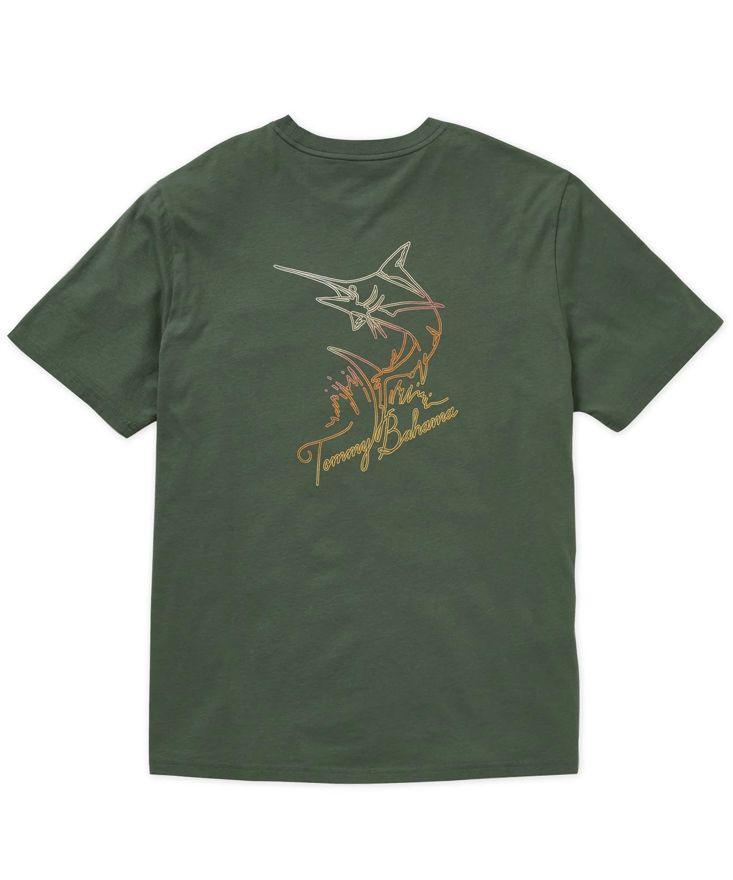 Short Sleeve Printed T-Shirt �C Dark Jade
