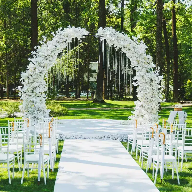 Garden Arch Trellis for Climbing Plants,9.8'x7.2' Metal Garden Arbor with Base,Outdoor Metal Wedding Arches for Party Decoration
