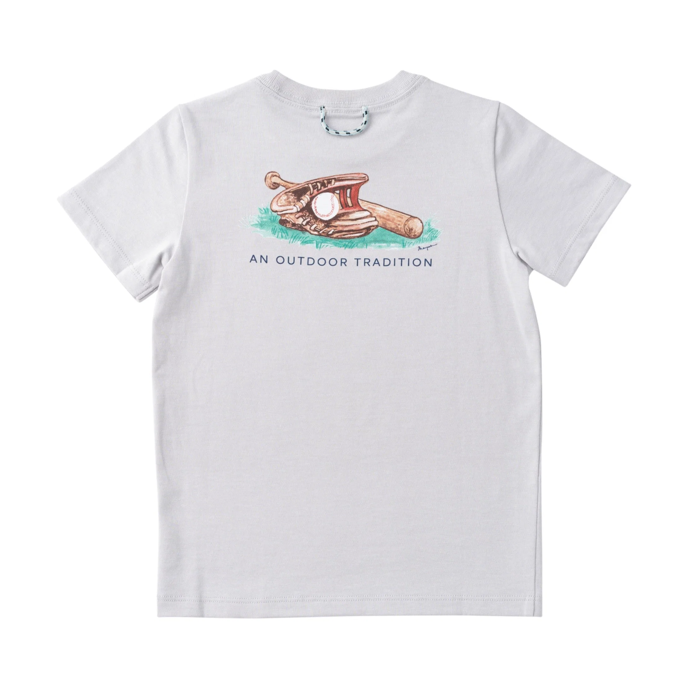 Kid's Cotton Short Sleeve T-shirt &uml;C Baseball Glove Art