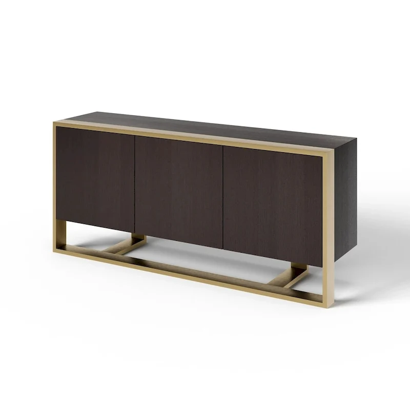 Wenge and Brass Buffet