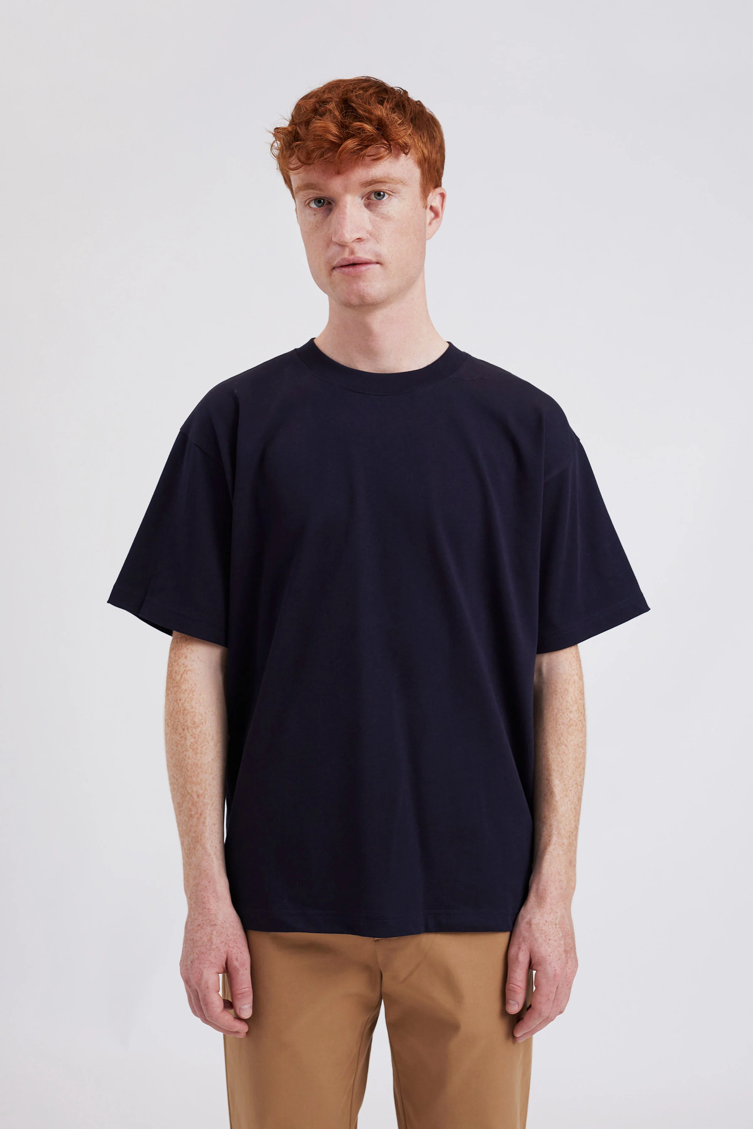 Heavy Loose T-shirt - It features a ribbed collar, twin-needle - XS/S/M/L/XL/XXL (3)