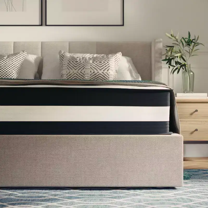 Flash Furniture Capri Comfortable Sleep 12 Inch CertiPUR-US Certified Hybrid Pocket Spring Mattress, Mattress in a Box