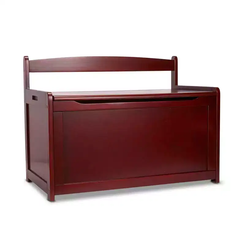 Melissa & Doug Wooden Toy Chest (Espresso): Storage Trunk with Clear Coated Finish, Holds 150 lbs