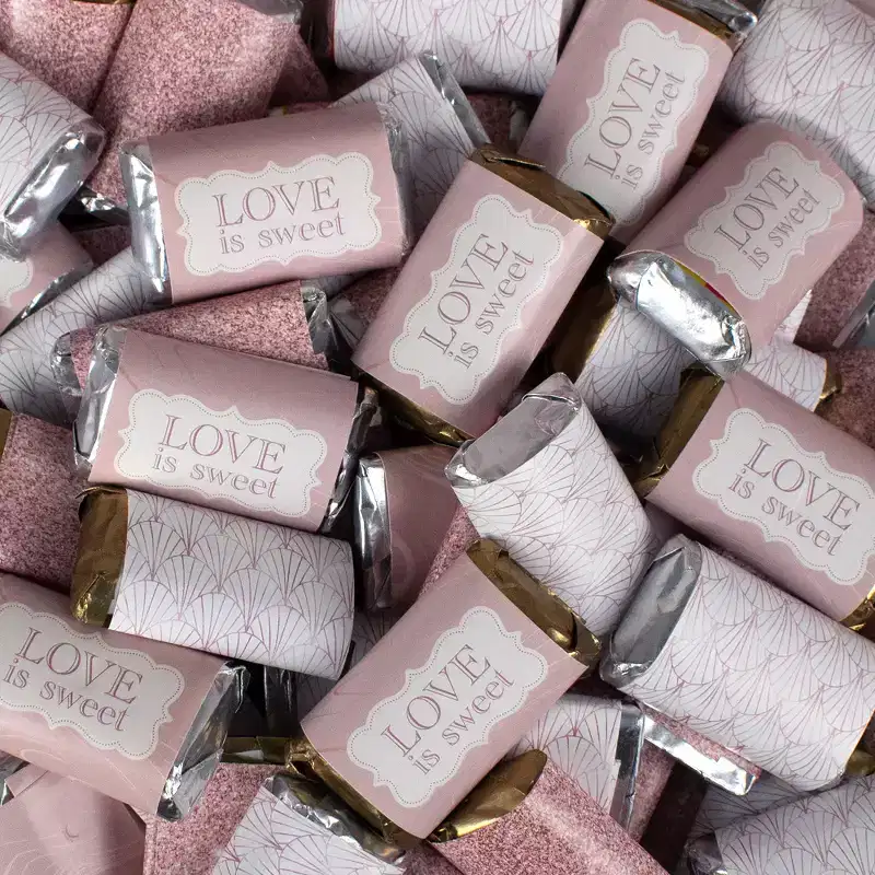 108 Pcs Rose Gold Candy Hershey's Chocolate Mix by Just Candy (2 lb) - Love is Sweet