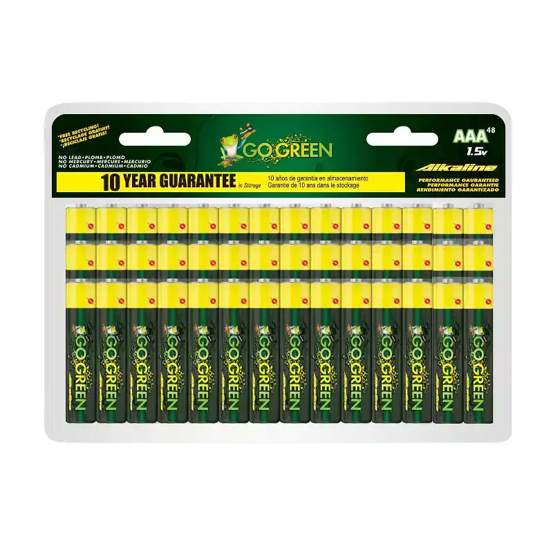 GoGreen Power Alkaline AAA 48pk Batteries - Pack of 48