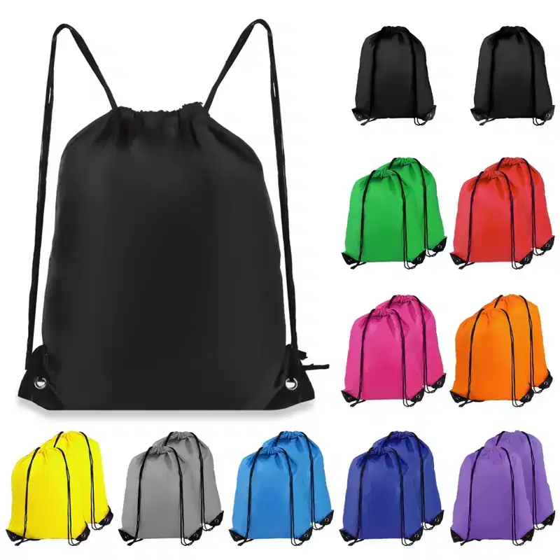 Narwey Drawstring Backpack 20Pcs Drawstring Bags, Draw String Back Bag Drawstring Bags Bulk (10 Colors)