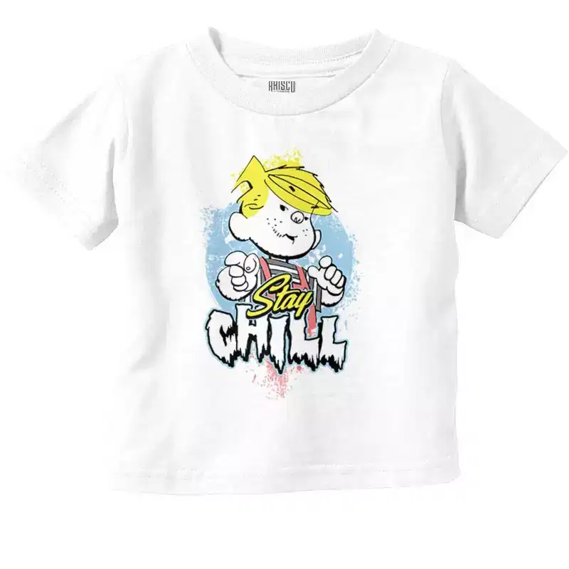 Cool Dennis The Menace Stay Chill Toddler Baby Graphic T Shirt Licensed Brisco Brands