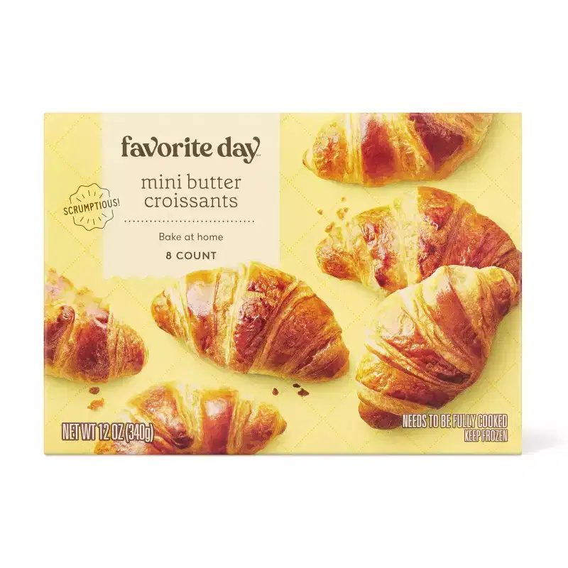 Frozen Mini Butter Croissant - 12oz/8ct - Favorite Day™