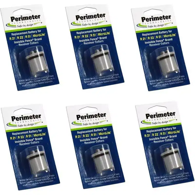 Perimeter Technologies Dog Fence Batteries for Invisible Fence R21 or R51 Receiver Collars
