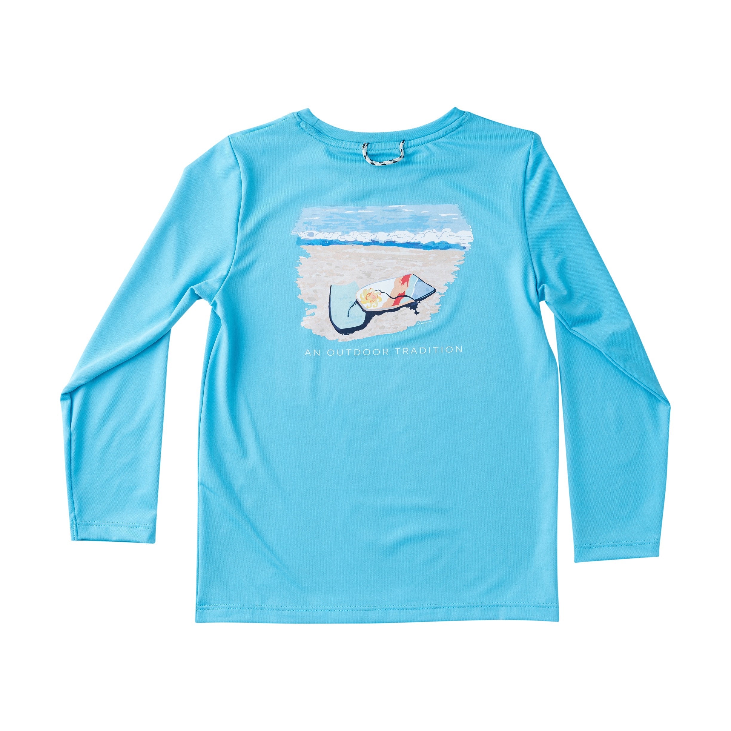 Kid's Long Sleeve T-shirt &uml;C Beach Boogie Board Art