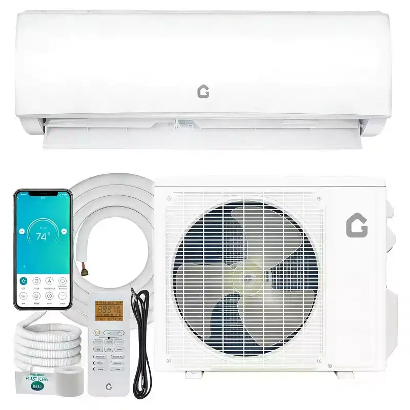 Acekool 12000 BTU 21 SEER2 Mini Split Air Conditioner 115V, WiFi Ductless Heat Pump with Remote, White, Installation Kit