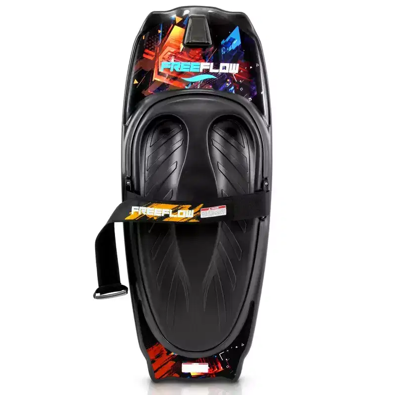 SereneLife Water Sport Kneeboard with Hook for Kids & Adults - Black & Red