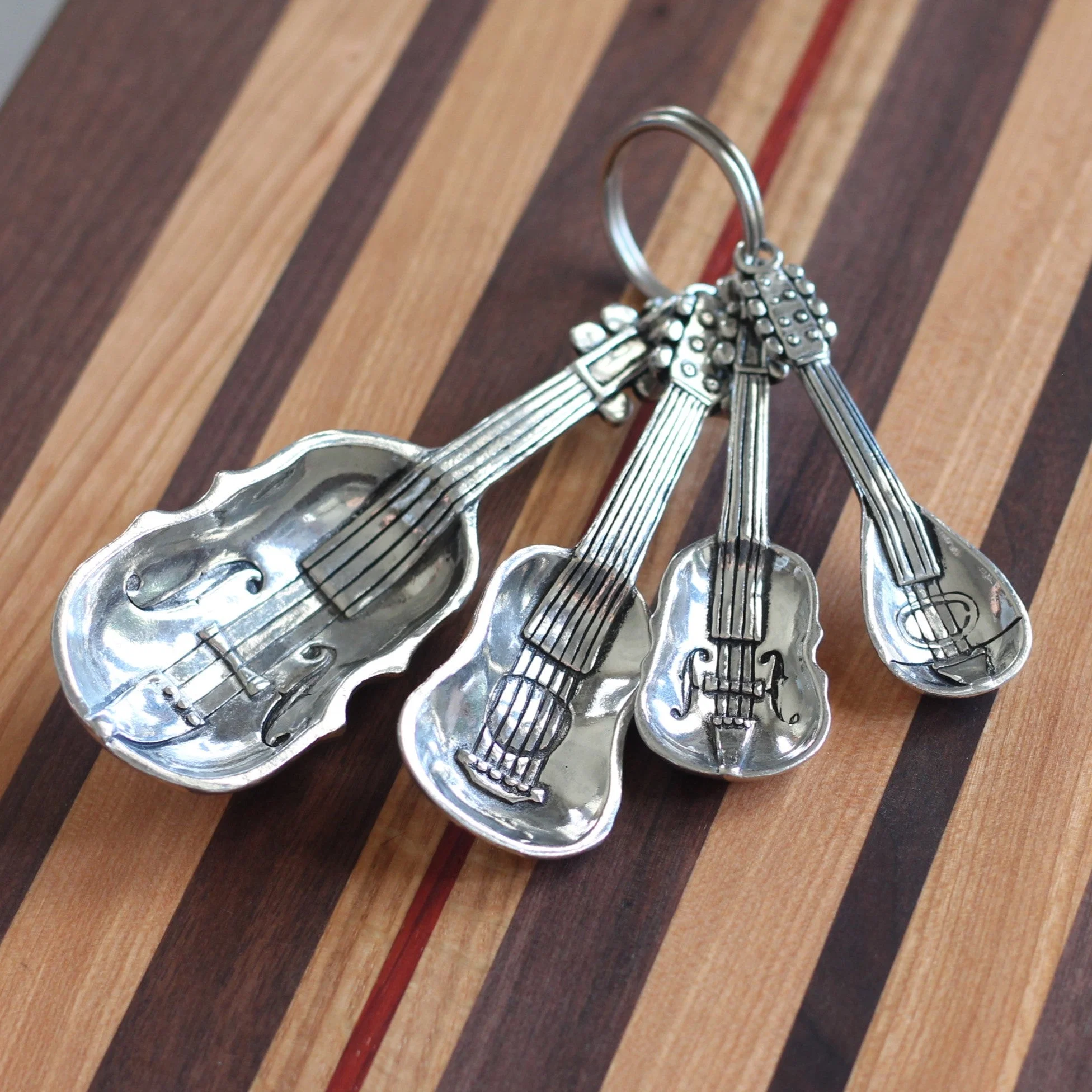 Handmade Pewter Instruments Measuring Spoons