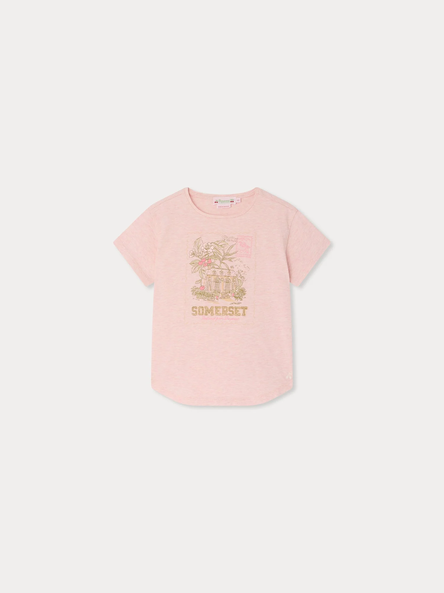Somerset print t-shirt in organic cotton