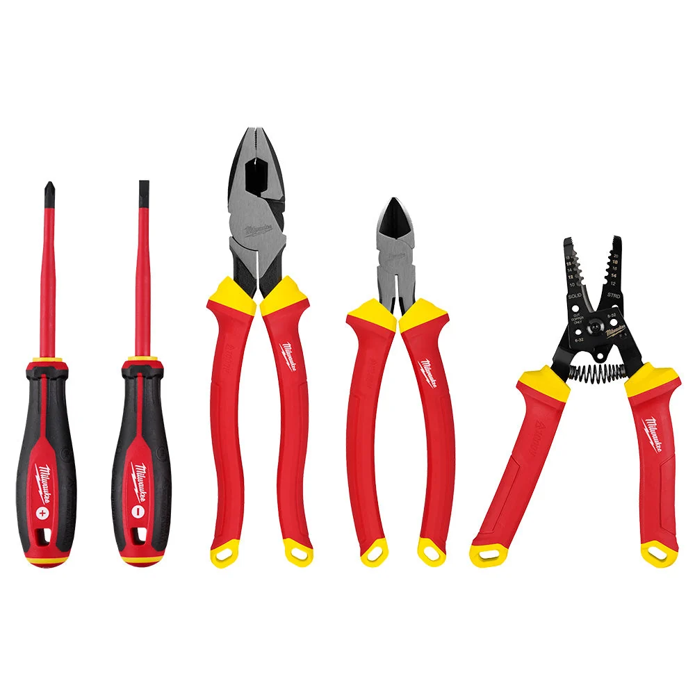 1000V Insulated Electricians Hand Tool Set - 5 PC