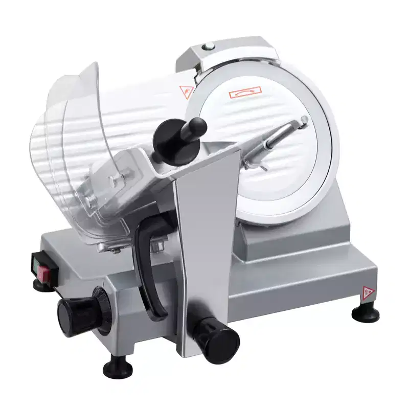 High Power Electric Meat Slicer 10 Blade  Adjustable Thickness 0-12mm  Stainless Steel & Carbon Steel Ideal for Meat, Cheese, Bread, Vegetables