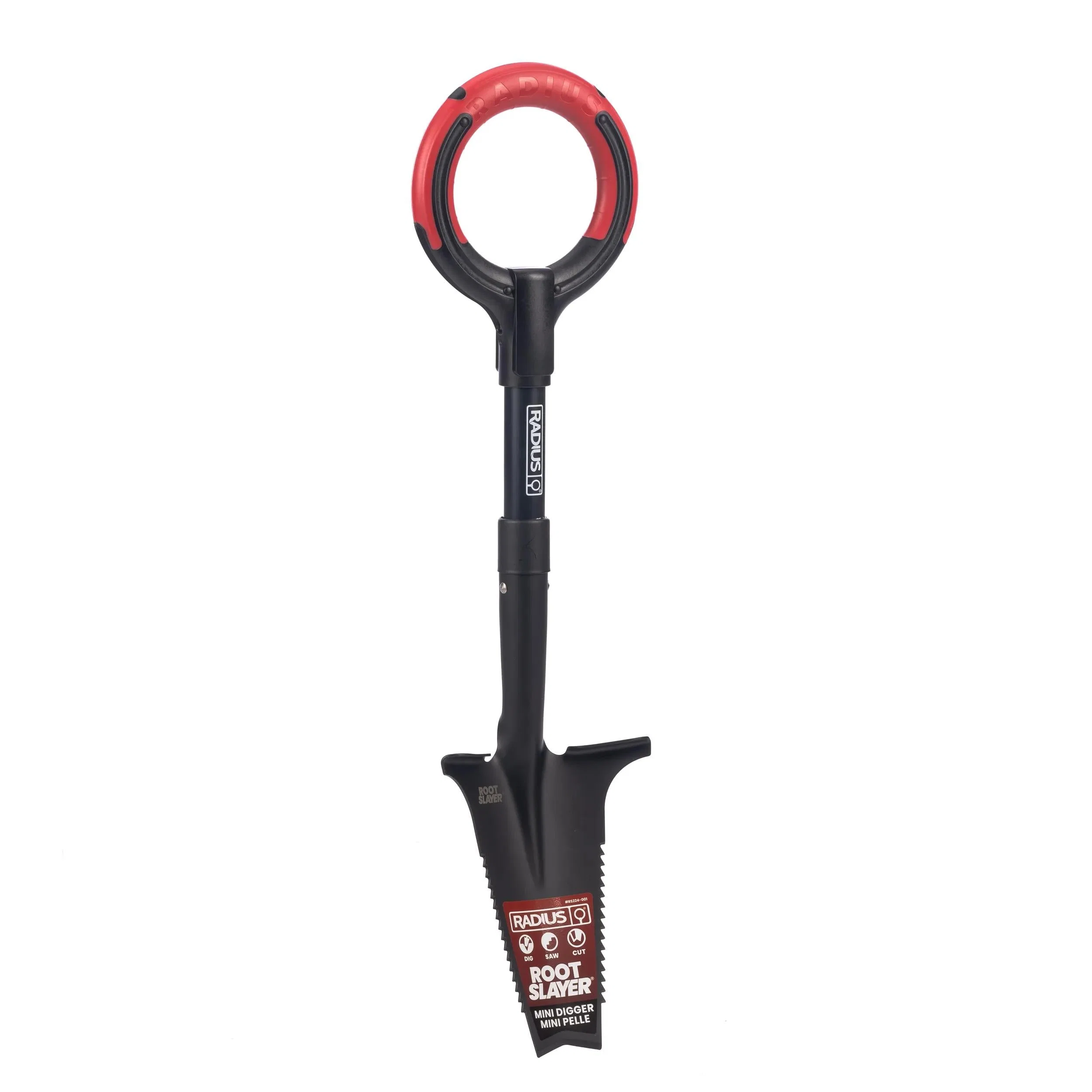 Mini Digger Shovel with V-Cut Blade and Ergonomic O-Grip Handle