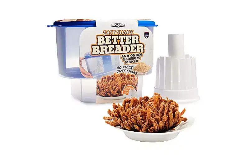 Onion Blossom Maker Set- All-in-One Blooming Onion Set with Corer and Breader Batter Bowl