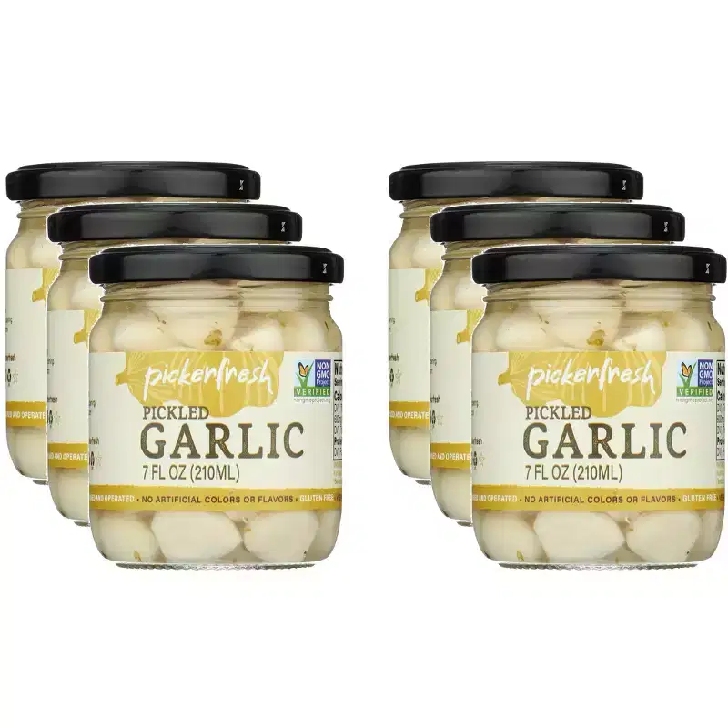 Pickerfresh Pickled Garlic - Case of 6 - 7 fl oz