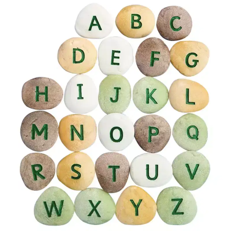 Yellow Door Uppercase Alphabet Pebbles - Set of 26
