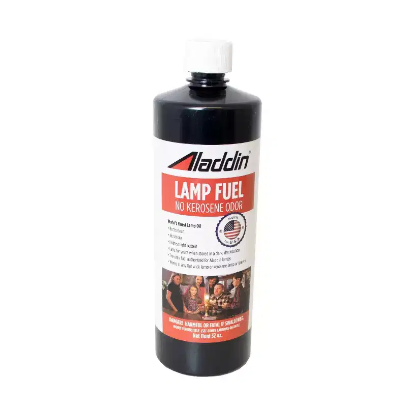 Aladdin Clear Lamp Oil Fuel - Kerosene Alternative Clean Burning Odor Free for Indoor/Outdoor Flat Wick Lanterns, Lamps and Tiki Torches