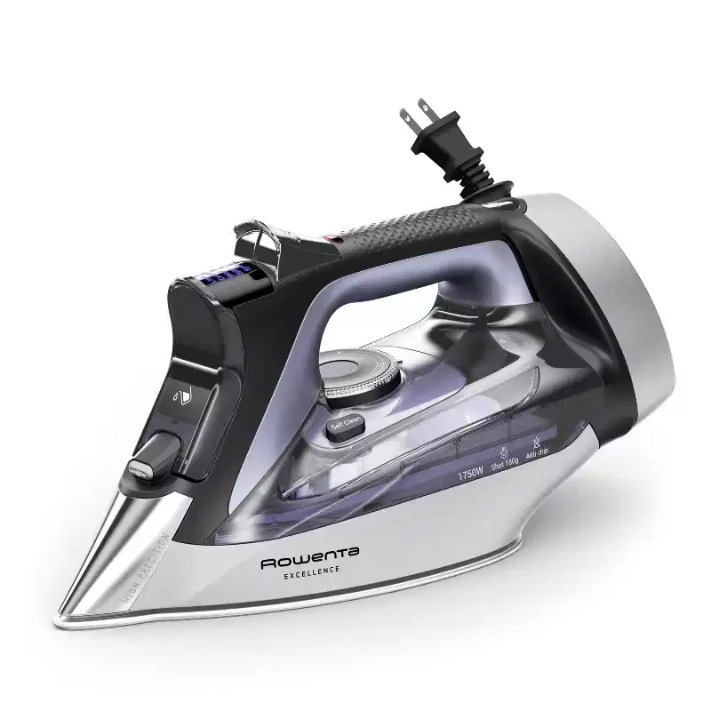 Rowenta Excellence 1750W Steam Iron with Stainless Steel Soleplate  Purple Caprice