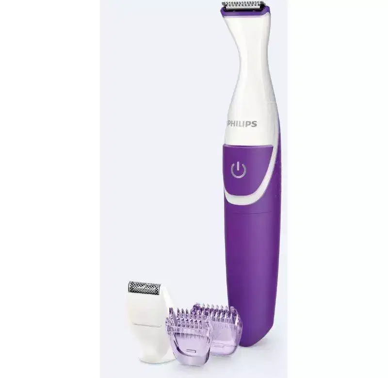 Philips Women's Bikini Electric Trimmer: Attachment Combs, Precision Detailer, Battery Powered, Foil Shaver